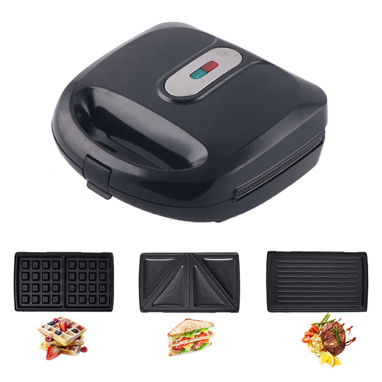 Hot sell 3 in 1 non-stick sandwich maker waffle maker grill with replaceable plates