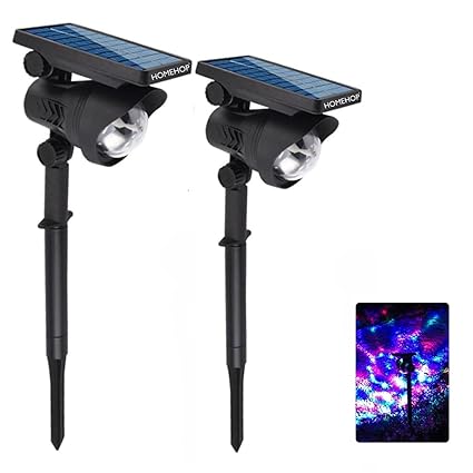 Solar Light Outdoor, LED Disco Focus Spot Waterproof Lamp for Garden, Wall,Balcony, Patio, Landscape, Automatic Powered Home Decor Item
