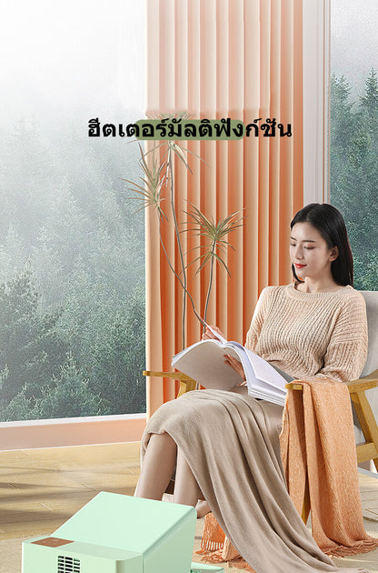 Hot air heater, hot air fan Desktop heater Portable PTC Foot Warmer Multifunctional Foot Warmer