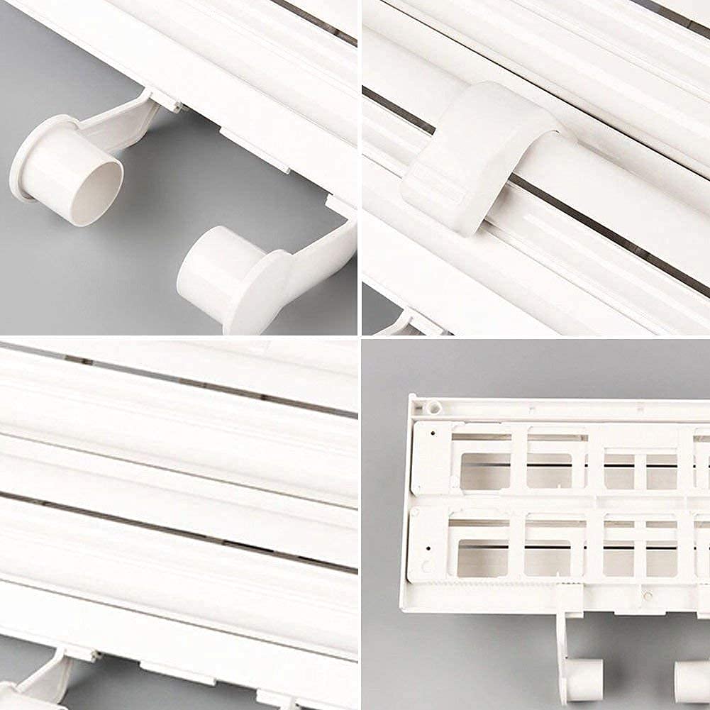 3 in 1 Foil Cling Film Tissue Paper Roll Holder for Kitchen with Spice Rack -White | Kitchen Triple Paper Roll Dispenser & Holder for Tissue Paper Roll