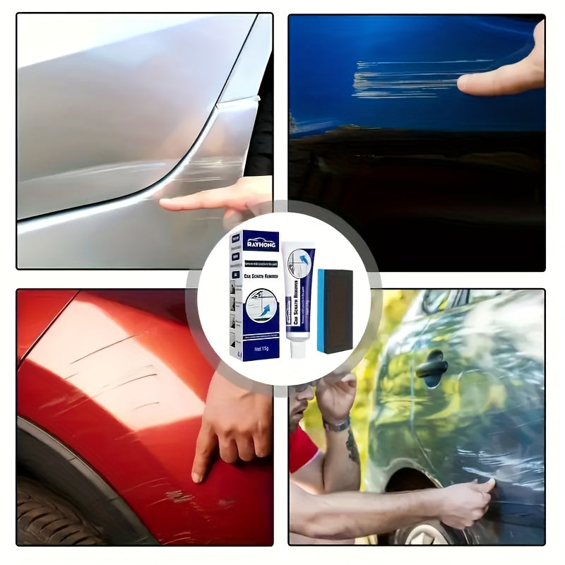 Car Scratch Remover & Polishing Paint   15oz Gel Formula for Car Scratch Removal  Refinishing & Touch Up Paint  Easy Application with Microfiber Cloth  Protects Car Paint from Scratches & Oxidation  Car Scratch Remover  Vehicle Maintenance  Sleek Bottle D