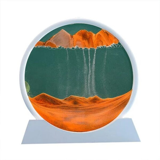 3D Circular Flowing Sand Painting 7″