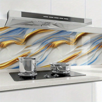 1 roll, wavy texture marble wallpaper, glossy contact paper, self-adhesive removable PVC wallpaper, peel and stick wallpaper for kitchen bedroom living room countertop furniture, renovation wallpaper