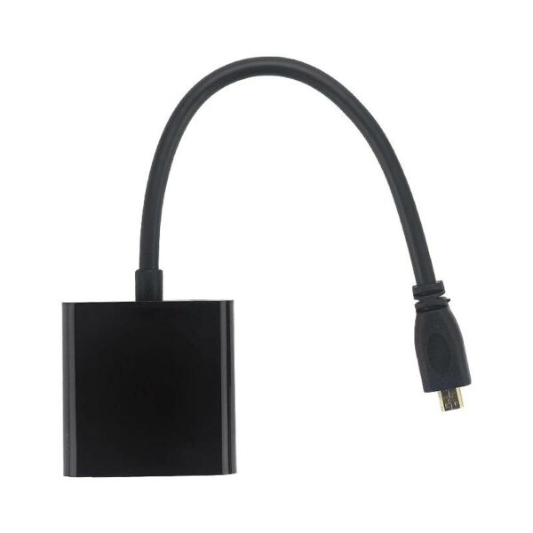 Micro-HDMI To VGA Adapter Cable 1080P Video Converter With Jack USB Power Cable
