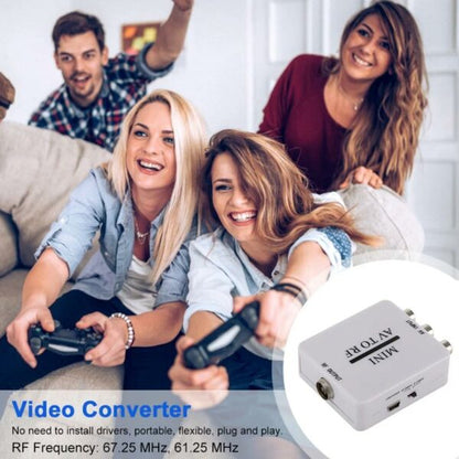 AV To RF Mini Video Converter Box Video Adapter