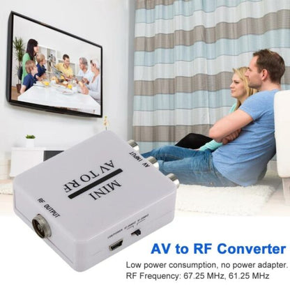 AV To RF Mini Video Converter Box Video Adapter