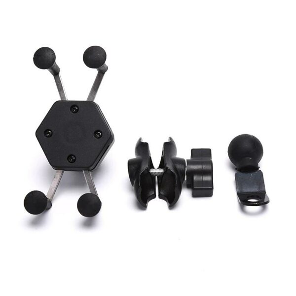 SE014 Universal X Grip Hex Waterproof Bracket Motorcycle Motorbike Phone Holder