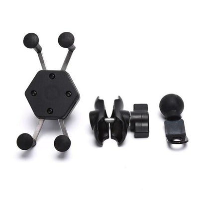 SE014 Universal X Grip Hex Waterproof Bracket Motorcycle Motorbike Phone Holder
