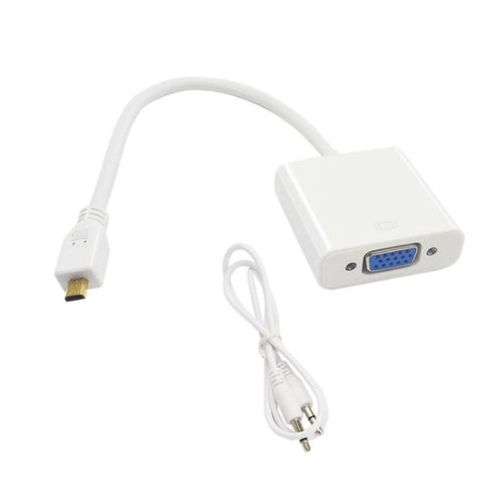 Micro-HDMI To VGA Adapter With Aux Cable