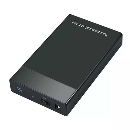 USB 3.0 to 3.5 inch SATA III 5Gbps External Hard Drive High Speed Enclosure Case DC Power Adapter