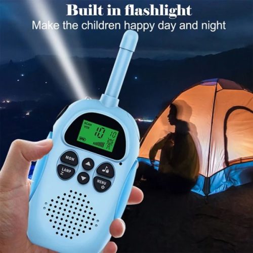 Children¬タルs Walkie Talkie Toy Mini Handheld Transceiver 3KM Range UHF Radio Lanyard Interphone
