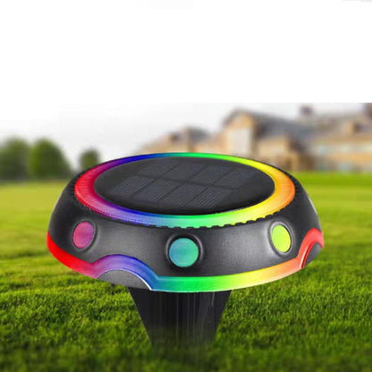 LED Solar Underground Light Outdoor Lawn Light Garden Colorful Light