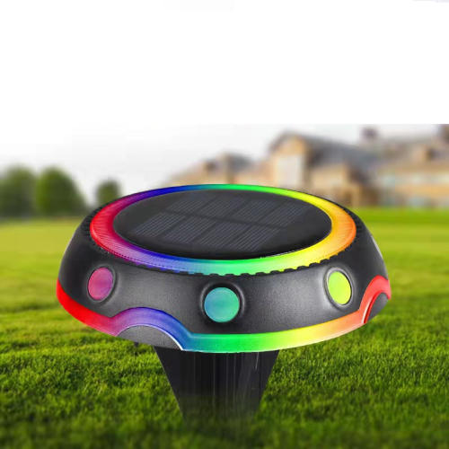 LED Solar Underground Light Outdoor Lawn Light Garden Colorful Light