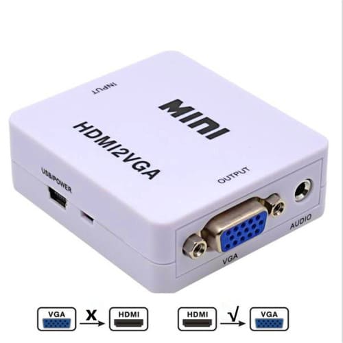 Converter VGA to HDMI 1080p Audio Adapter for PC Laptop TV BoxComputer Display Projector