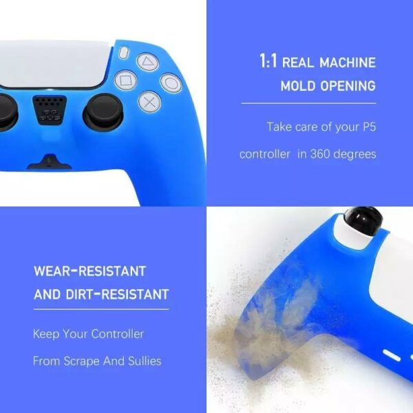 Durable Silicone Gamepad Protective Case For PS5 Prevent Collisions Dirt Sweat-proof Non-slip