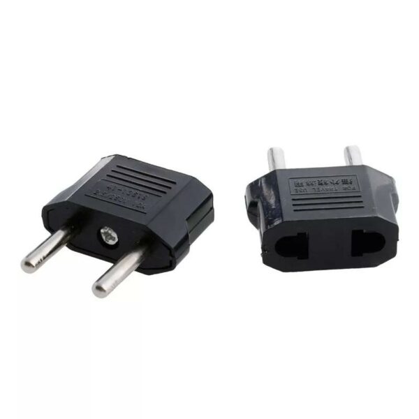 USA to EU Europe Euro AC Power Plug Converter Travel Adapter Charger