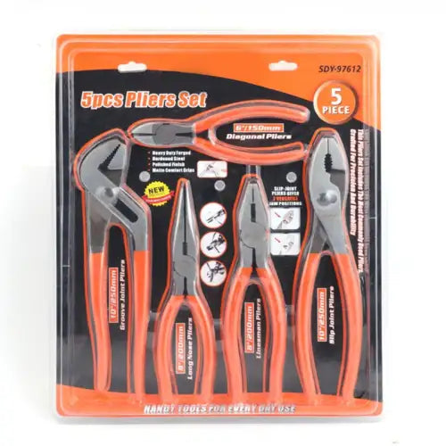 5 Different Types of Pliers Tool Roll Electrician DIY Home Pliers