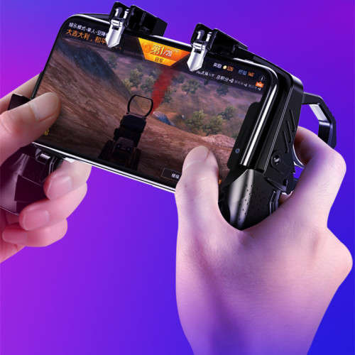 K21 Gun Game Storage Trigger Metal Four-Finger Button Game Controller