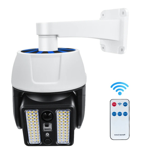66LED Solar Powered Simulation Monitoring Fake Security Camera With Motion Sensor