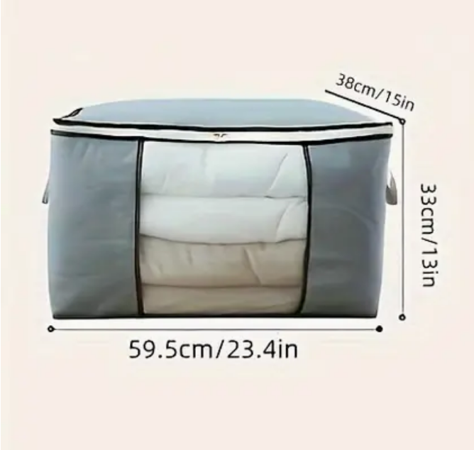 1pc Extra Large Clear Window Storage Bag with Durable Handle - Great for RV and Home Organization, Waterproof Clothes and Bedding Storage Bags