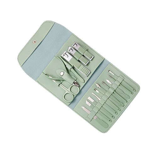 16 PCS Professional Pedicure Set Nail Clipper Tools Grooming Set Nail Care Tools with Leather Travel Case