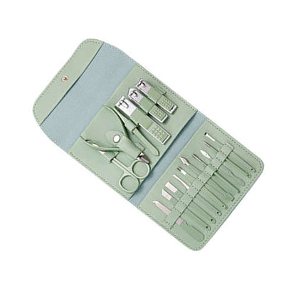16 PCS Professional Pedicure Set Nail Clipper Tools Grooming Set Nail Care Tools with Leather Travel Case
