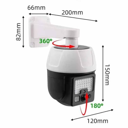 Solar Powered Dummy Camera With Remote Control
