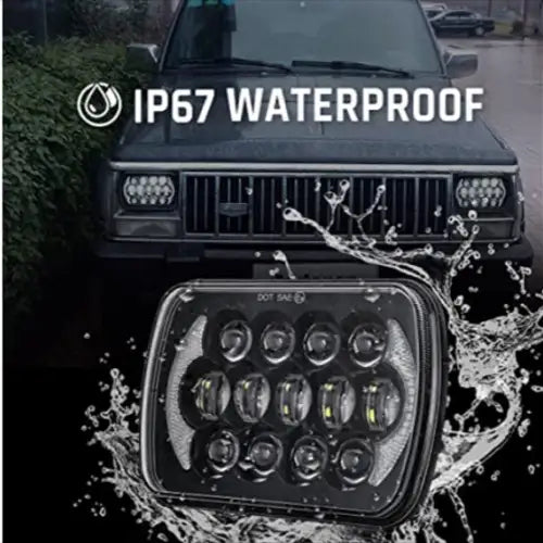 7 Inch High Beam and Low Beam Spotlight Waterproof IP67 DRL Driving Light Jeep Wrangler Headlight