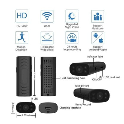 Mini Wireless Wi-Fi Home Security Camera