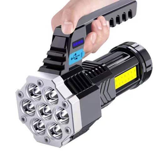 LED Solar Torch Solar Flashlight Rechargeable Lamp