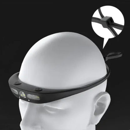 Camping Lightweight Headlight Waterproof Sensor Silicone Design