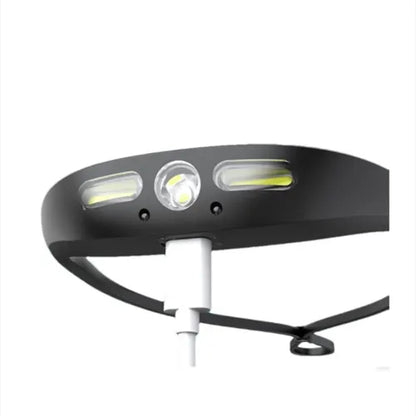 Camping Lightweight Headlight Waterproof Sensor Silicone Design