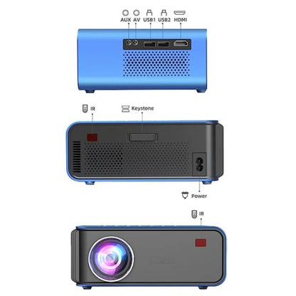 T4 1080P LED Projector Portable Projector Lumens Support Full HD