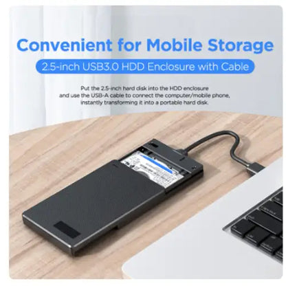 Q-YP01 USB 3.0 Enclosure SuperSpeed Enclosure for Laptops, Desktops, etc.