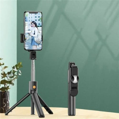 Bluetooth Selfie Stick Integrated Tripod For IOS And Android K10 AS50425