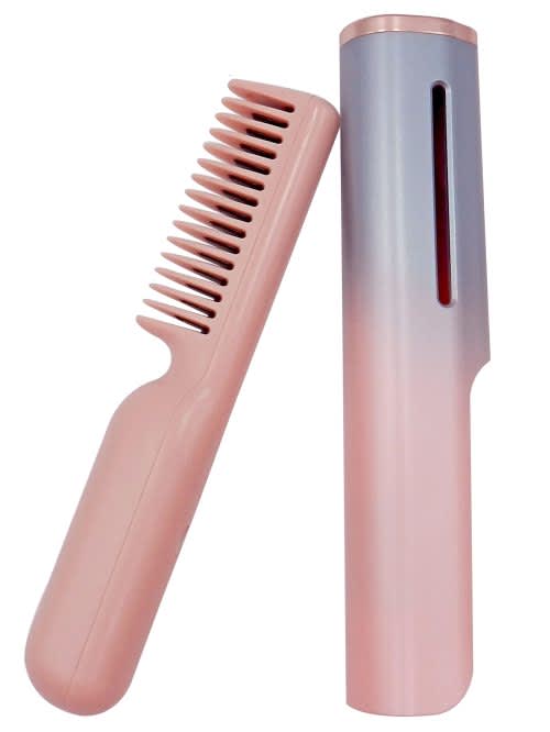 USB heated comb iron, fast heating in 30 seconds, 360° anti-scalding function