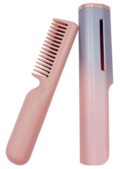 USB heated comb iron, fast heating in 30 seconds, 360° anti-scalding function