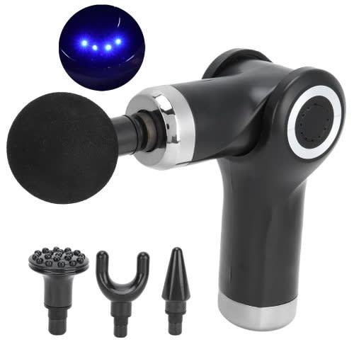 Folding Massage Gun Portable (Black) Massage Tool Muscle Relaxation Pain Relief
