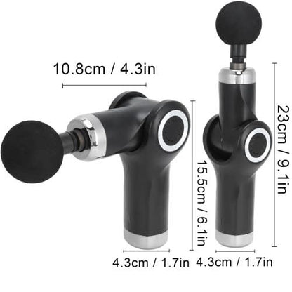 Folding Massage Gun Portable (Black) Massage Tool Muscle Relaxation Pain Relief