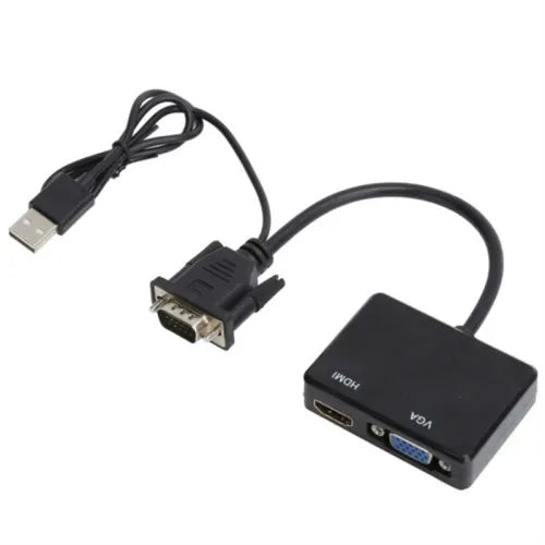 VGA To VGA And HDMI Splitter With USB Cable XF0073