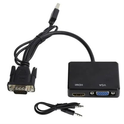 VGA To VGA And HDMI Splitter With USB Cable XF0073