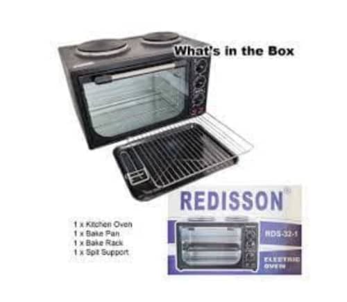 32L OVEN/2 PLATE STOVE IN BOX Electric Mini Oven and Grill with Double Hot Plates