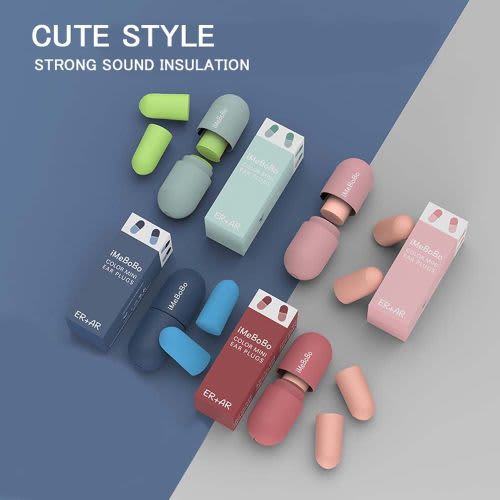 High Density Snoring Filter Sponge Earplugs Sleeping Ear Plugs Noise Reduction