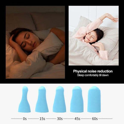 High Density Snoring Filter Sponge Earplugs Sleeping Ear Plugs Noise Reduction