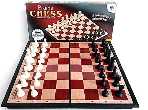 Brains Magnetic Chess Set with Folding Board Educational Toy