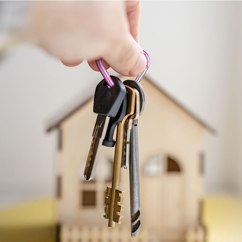 1pc/5pcs Heart Shaped Spring Hook Keychain  Aluminum Alloy  Pink  for Outdoor  Backpack  Daily Wear