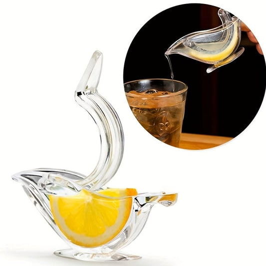 1pc, Citrus Juicer, Multifunctional Lemon Juicer, Transparent Bird-shaped Acrylic Portable Lemon Juicer, Creative Orange Juicer, Manual Juicer, Manual Orange Squeezer Juicer For Home, Kitchen Stuff, Kitchen Tools