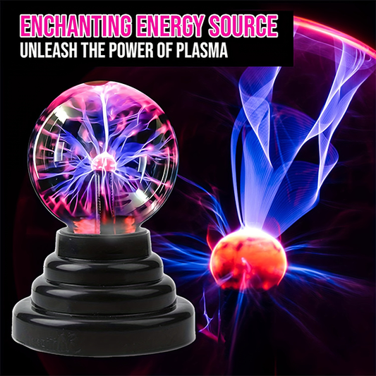 1pc Plasma Ball Lamp, Electronic Touch And Sound Sensitive Lightning, Glass Dry Lava Lamp, For Desk, Bedroom Decor