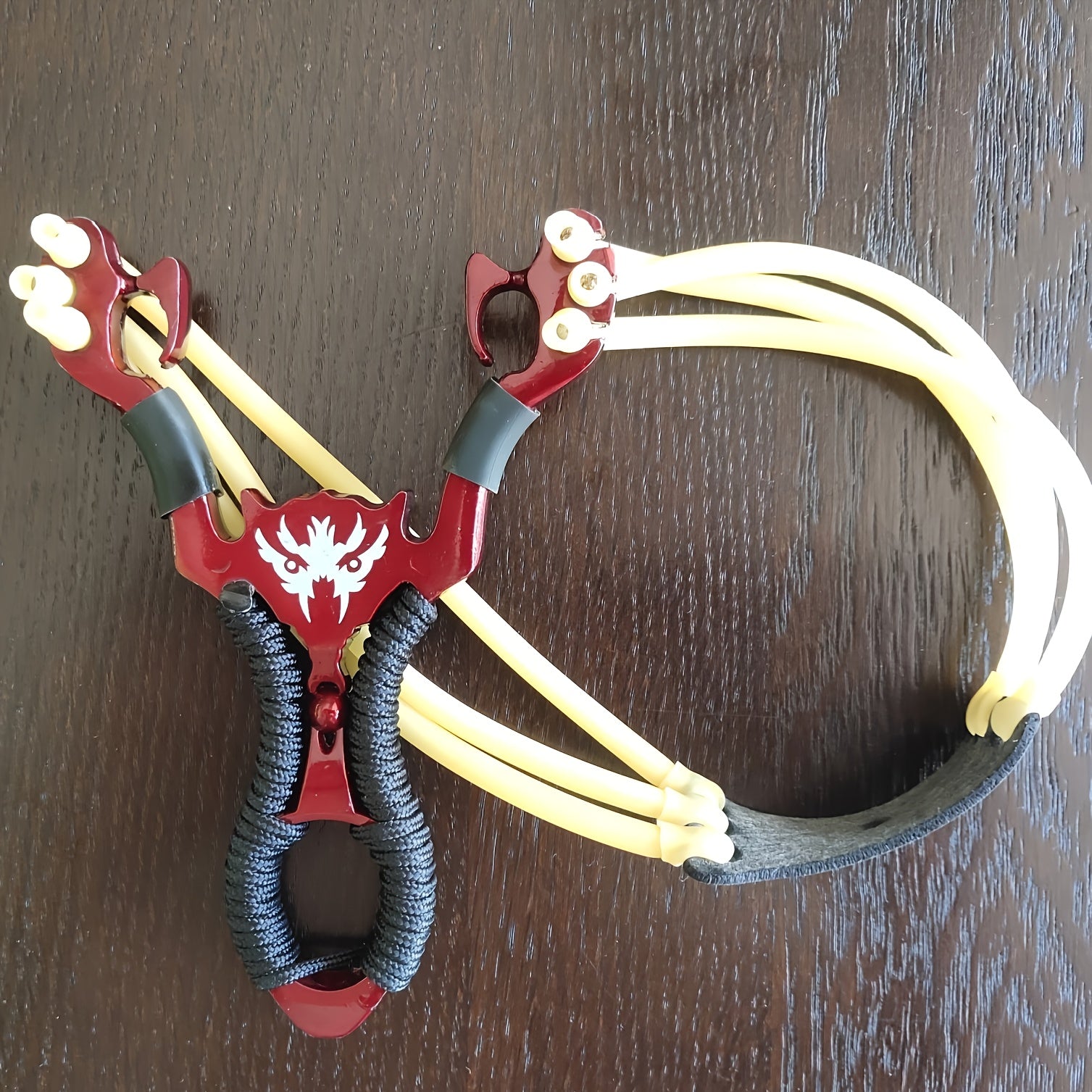 4pcs High Performance Slingshot Launcher Set   Quick Press Rubber Bands  Durable & Portable  Must Have for Outdoor Adventures  Shooting Games & Fishing Fun   Great for Adult Leisure Shooting   Ideal Gift for Camping & Outdoor Activities  Zinc Alloy Materi