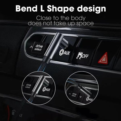 Wolulu AS-51199 90? Angle Auxiliary Cable 1.2m